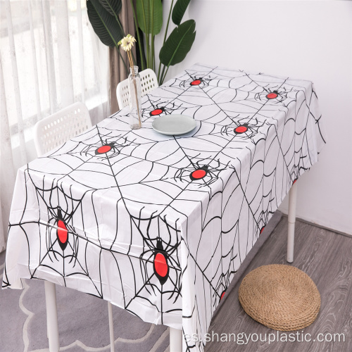 Spider Peva Mantel impreso para Halloween